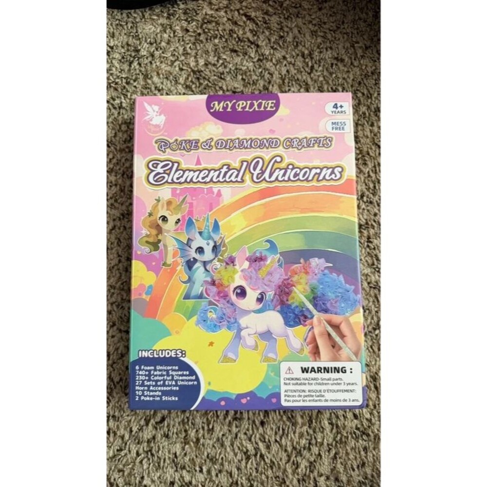 My Pixie Elemental Unicorns Poke & Diamond Crafts DIY Kit